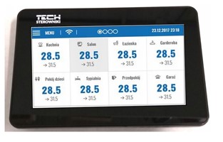 OVLÁDACÍ PANEL TECH M-9R WIFI MODUL skrytý ČIERNY