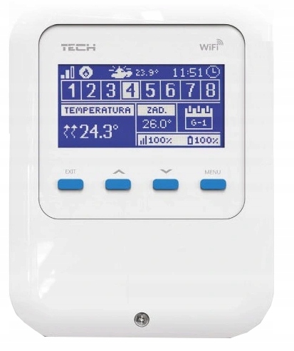 OVLÁDAČ VYKUROVACIEHO MODULU PRE 8 ZÓN WIFI