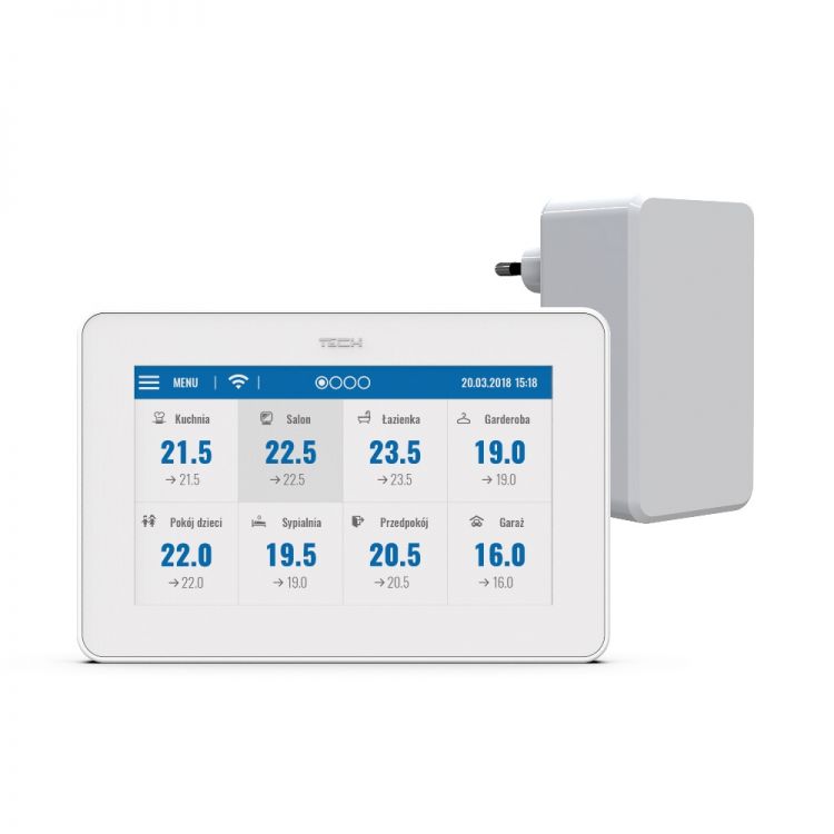 TECH OVLÁDACÍ PANEL + WIFI MODUL M-9T BIELY 24H