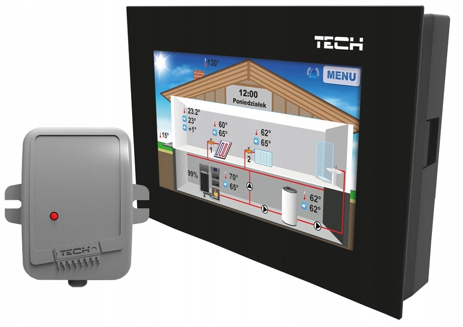 TECH ST-281 C RS PODLAHOVÝ REGULÁTOR MIESTNOSTI