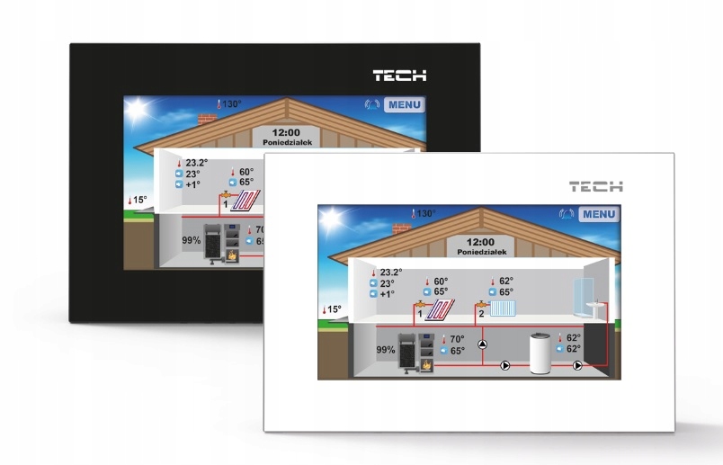 Priestorový regulátor TECH ST-281 s RS komunikáciou