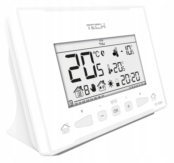 TECH ST-290 v3 KABELOVÝ REGULÁTOR BIELEJ IZBY