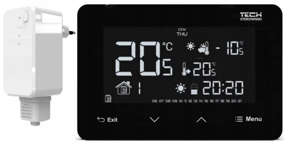 Tech ST-293 V2 čierny bezdrôtový regulátor