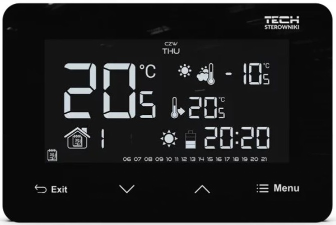 Tech ST-293 V3 čierny káblový regulátor