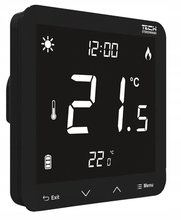 Tech ST-299v3 čierny káblový regulátor izieb