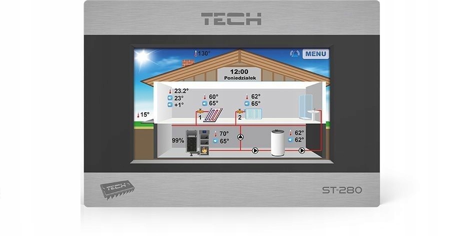 TECH BEZDRÁTOVÝ REGULÁTOR ST-280 + ST-260 24H