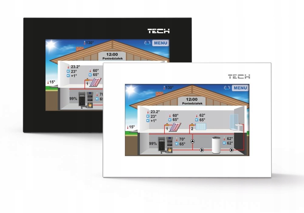 OVLÁDAČ IZBY TECH RS RS ST-281 BIELA FARBA DO24