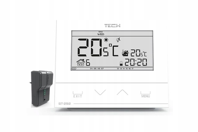 Bezdrôtový izbový regulátor TECH ST-292 v2