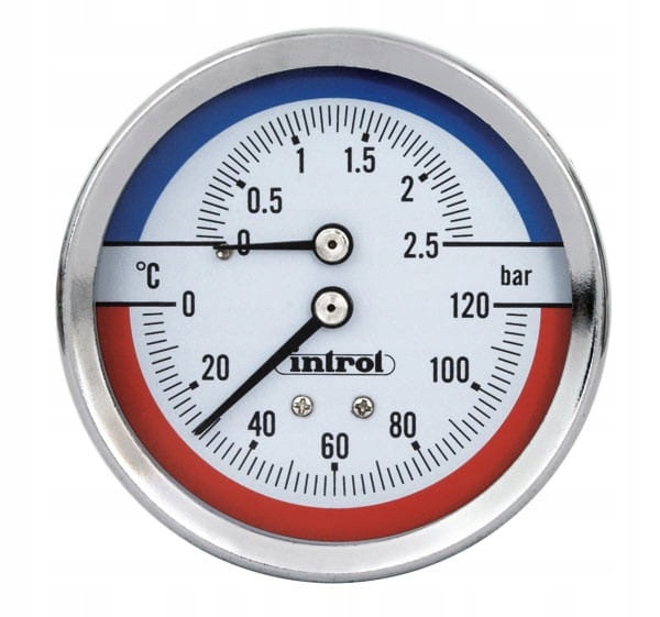 THERMO-MANOMETER 80 TM-14 1/2 ", 0,6 MPA, 120C I