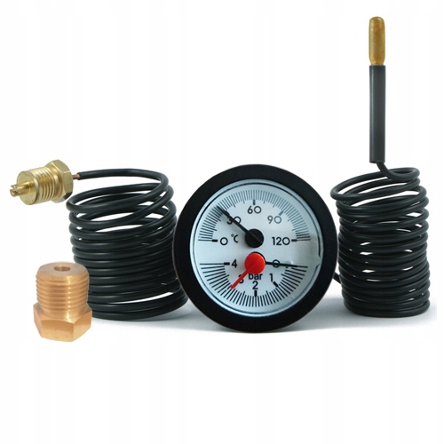 Kotol THERMOMANOMETER manometer teplomer 120st 4 bar