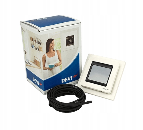 THERMOSTAT DEVIreg Touch Snehovo biela + senzor
