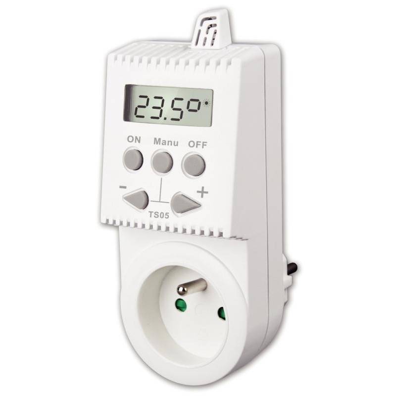 Regulátor teploty termostatu pre zásuvku TS05