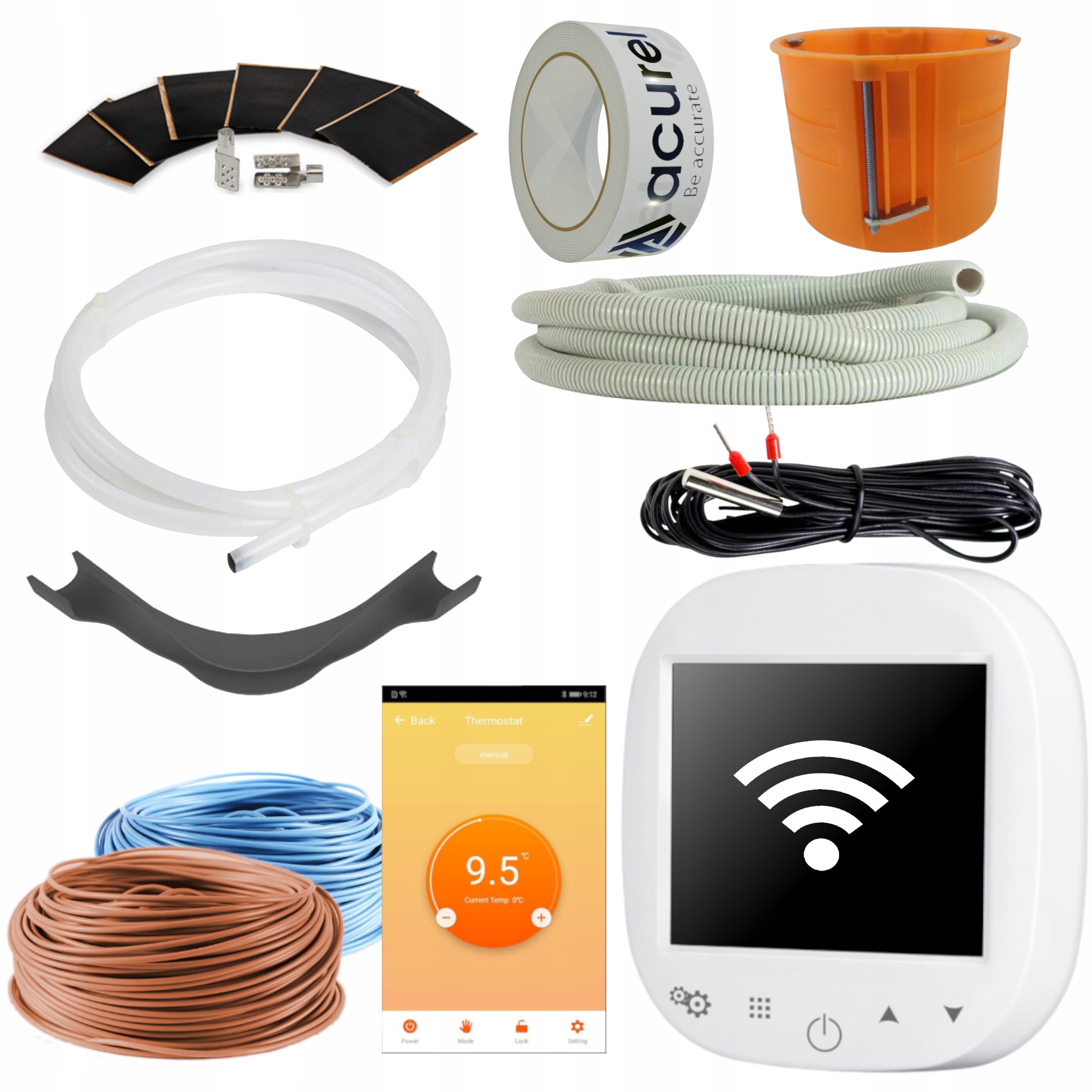 Wifi termostat príslušenstvo na vykurovací film 1m²