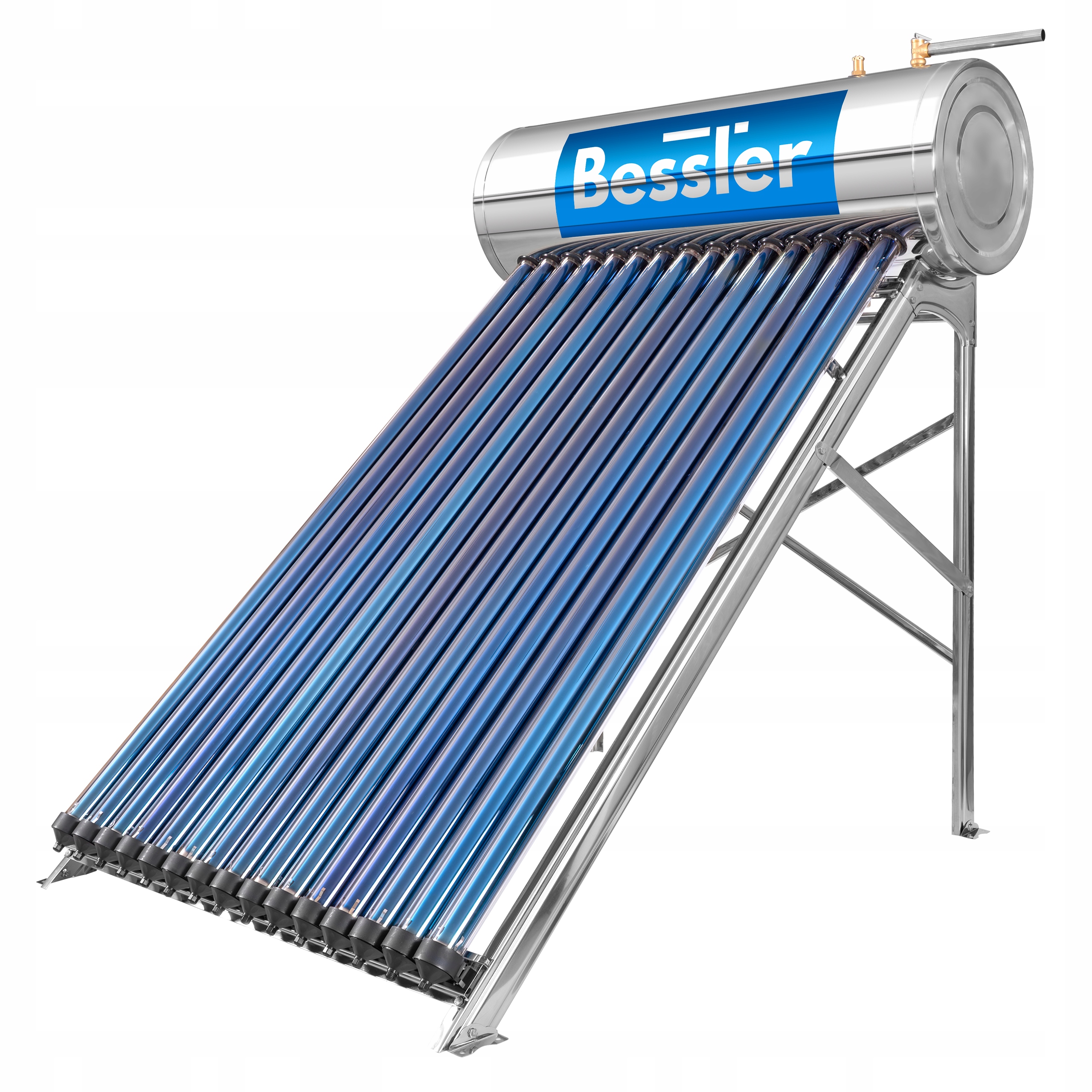 TLAKOVÝ SOLARNÝ KOLEKTOR BESSLER, nerez, kapacita 240L 5-6 ĽUDÍ