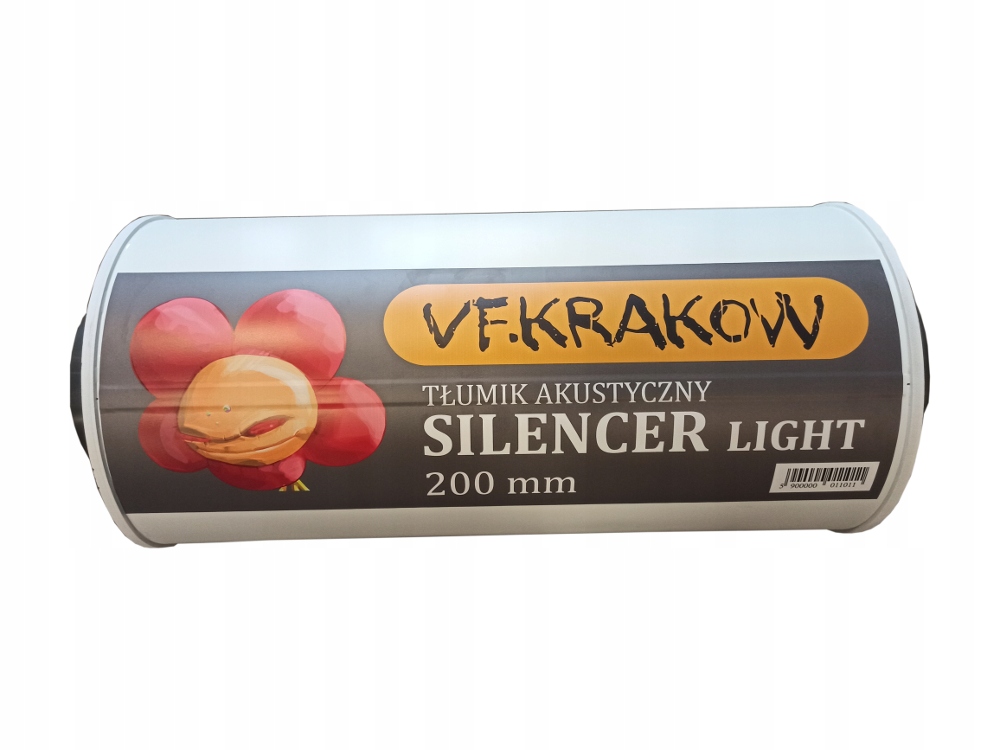 RUČNÝ AKUSTICKÝ TLMIČ VÝFUKU, SVETLÝ, fi-200 mm, dĺžka 840 mm