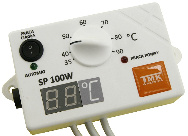 TMK SP100 W Zobrazí sa regulátor pre čerpadlo ústredného kúrenia SP-100 W