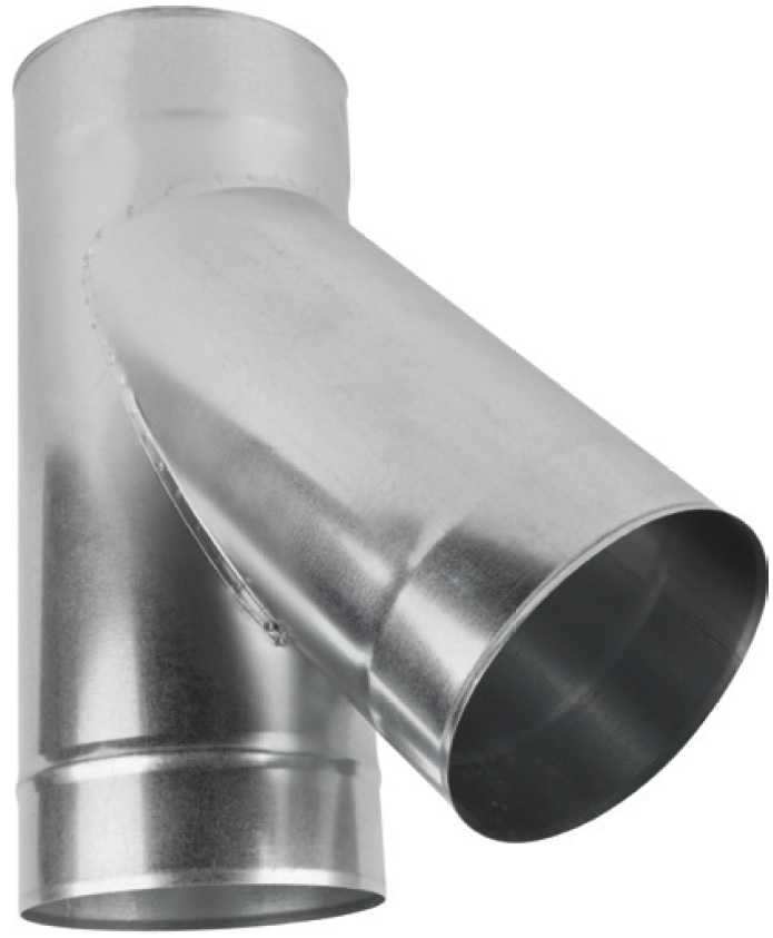 Galvanizovaná tee 160/45 vetracia rekuperácia