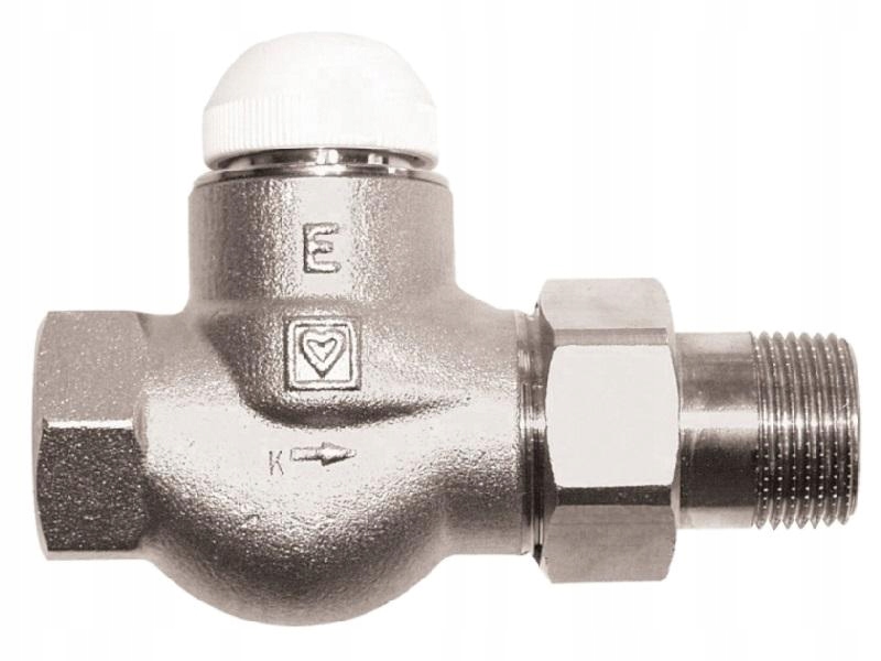 TS-E – termostatický ventil, rovný obrázok