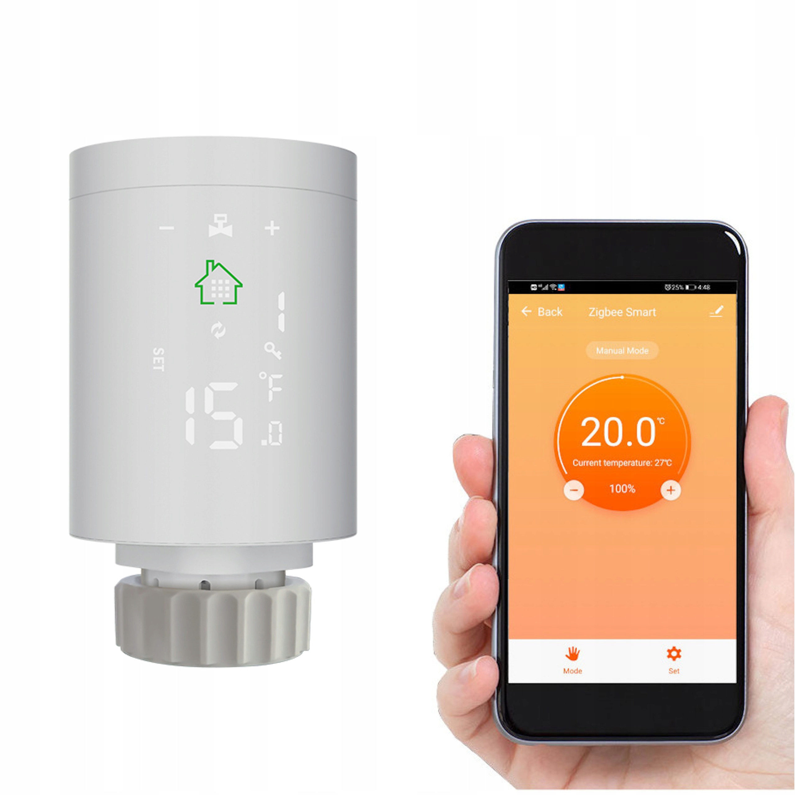 TUYA INTELIGENTNÁ WIFI TERMOSTATICKÁ HLAVA