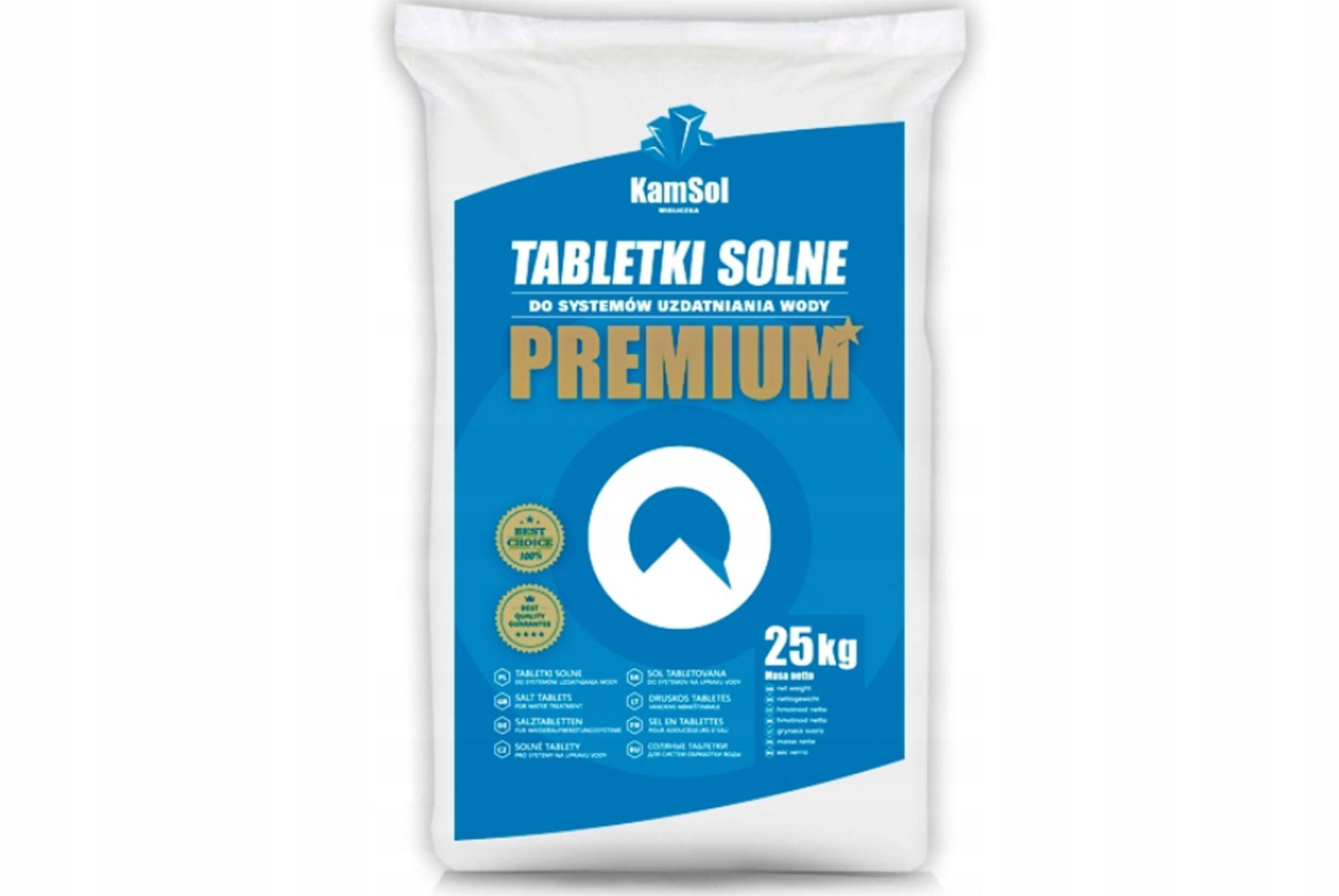Soľné tablety na úpravu vody, tableta 25 kg