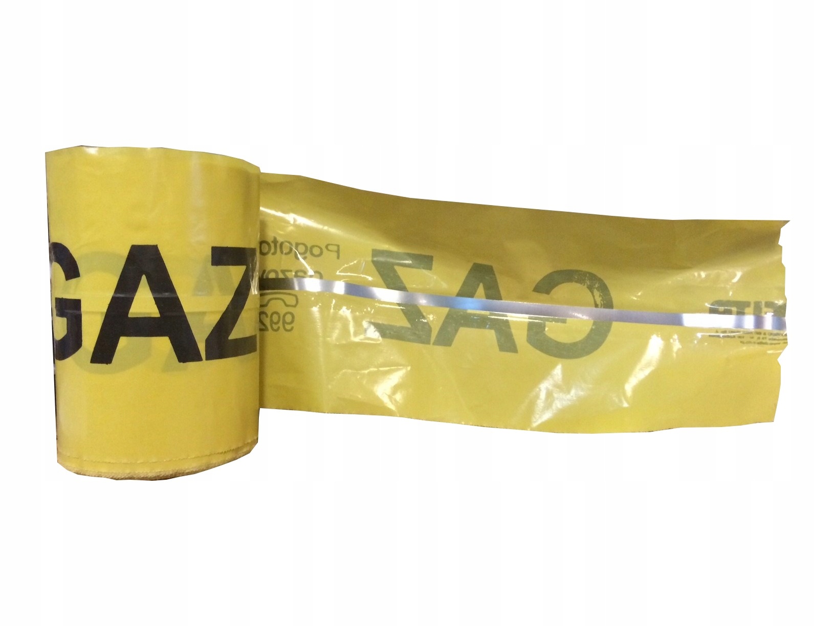 Výstražná páska GAZ s kovovou vložkou 20 cm