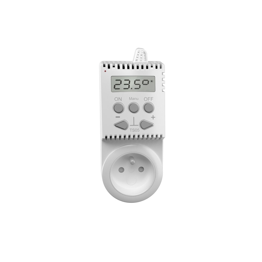 Zásuvkový termostat TS05 pre elektrické vykurovanie