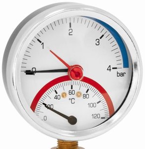 Termomanometer TM80 4 bar radiálny, AFRISO