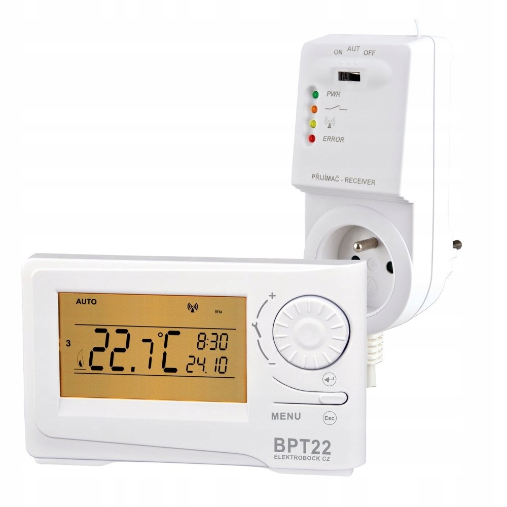 Program bezdrôtového termostatu Elektrobock BT22.