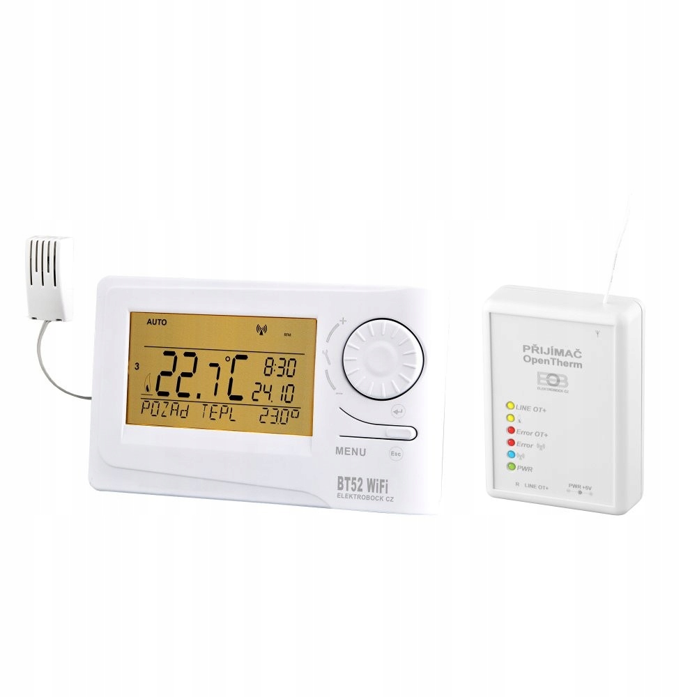 Bezdrôtový termostat OT + Elektrobock BT52 WiFi