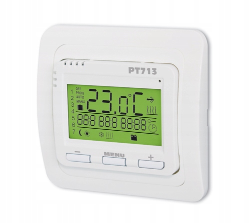 Termostat pre elektr. kúrenie poschodie. PT713