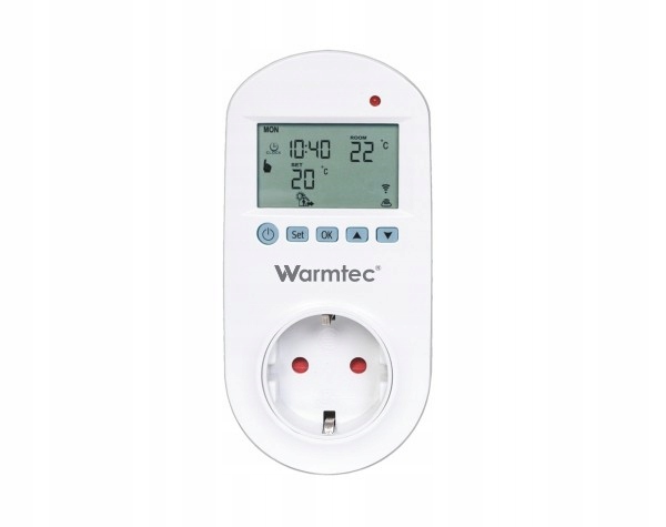Pätkový termostat Warmtec GRT-01 s prog. Wi-Fi.