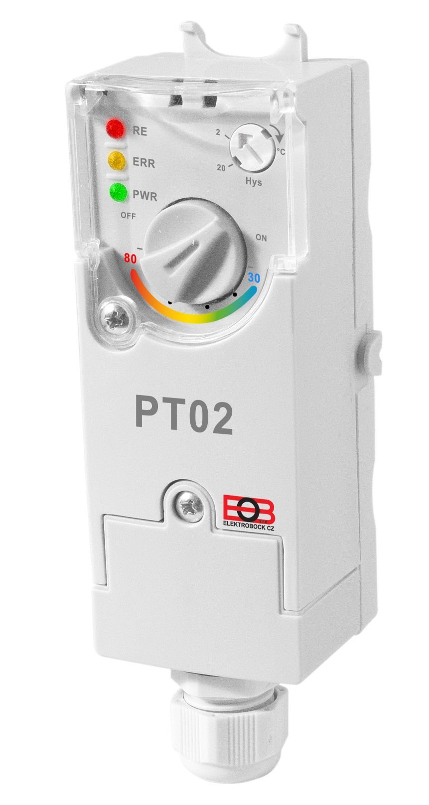 Kontaktný termostat pre čerpadlá ústredného kúrenia Elektrobock PT02