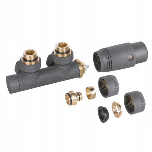 Invena Pro CZ-90-015 sada termostatická uhlová, šedá