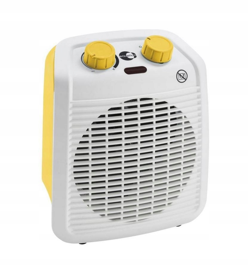 Ohrievač ventilátora 2 000 W žltý štvorcový farelka teplo