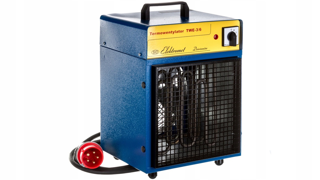 3 kW 6 kW 400 V ohrievač ventilátora možná prevádzka bez kúrenia