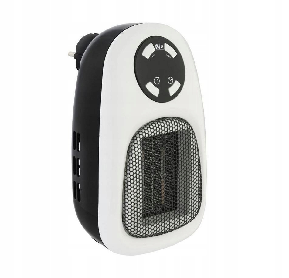 500W ohrievač ventilátora na cesty malý, svetlo čierny a dvojitý