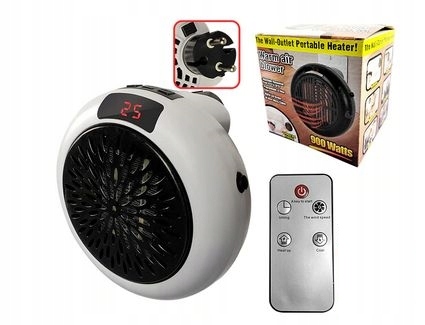 Ohrievač ventilátora, ohrievač s diaľkovým ovládaním, biely