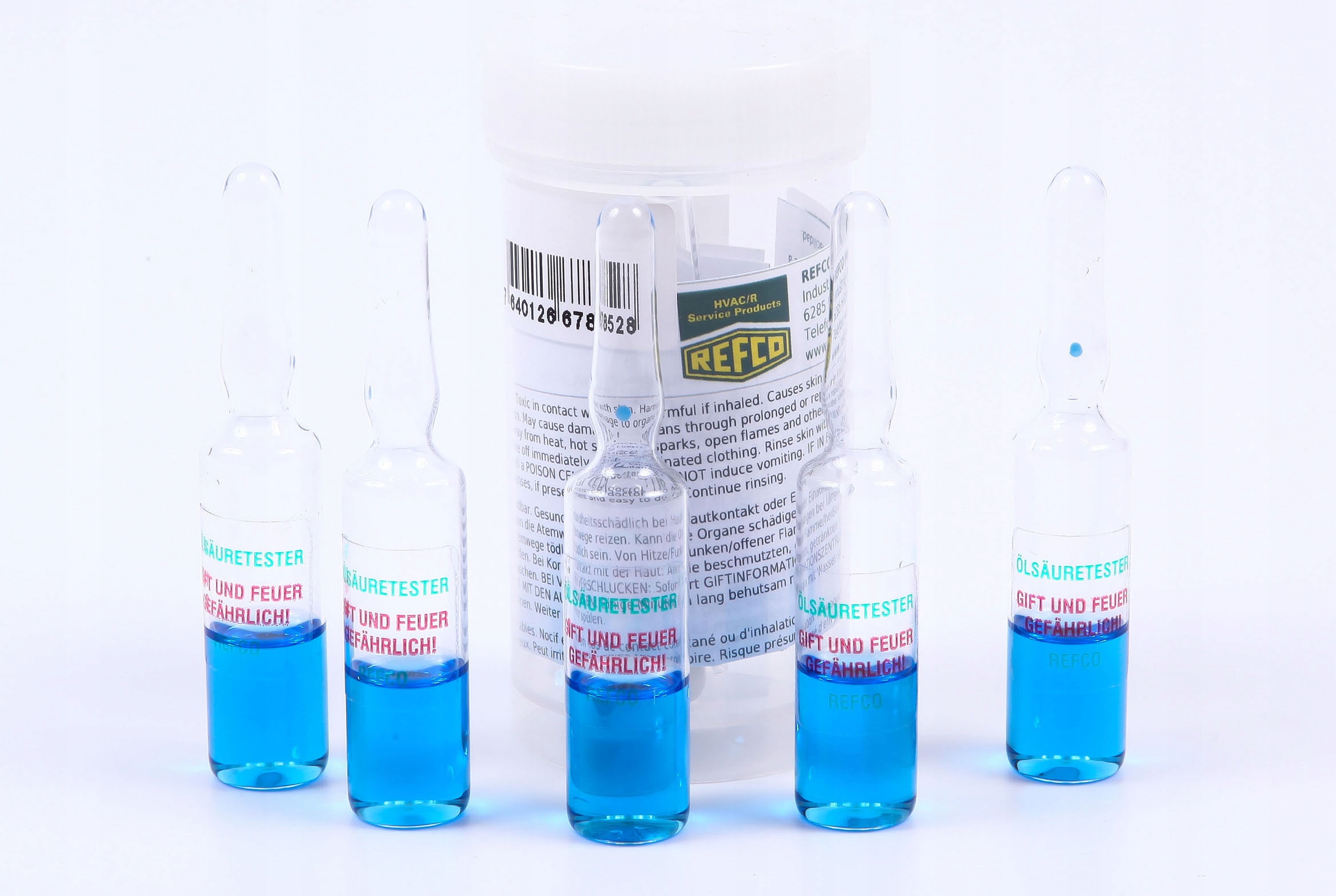 Tester okyslenia chladiaceho oleja 5 ks. Refco