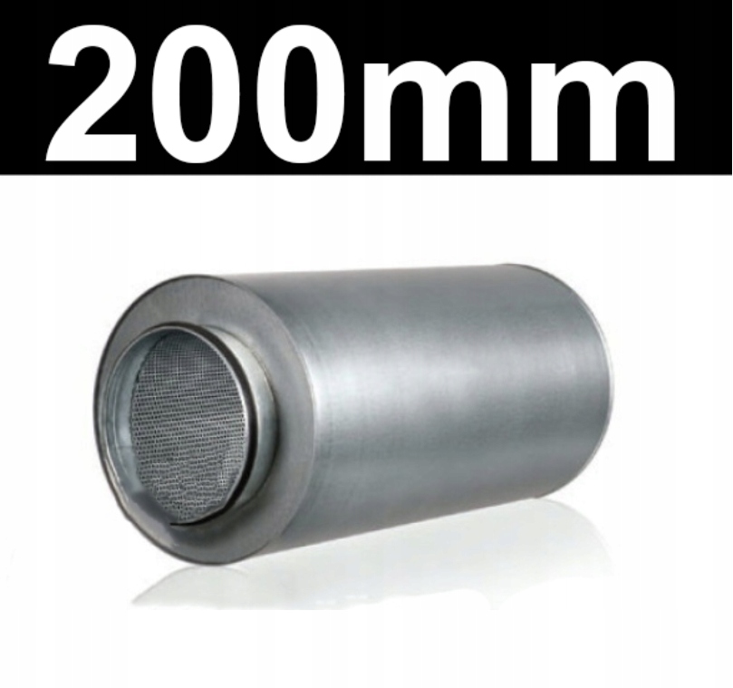 Okrúhly akustický tlmič vetrania 200 mm / 600 mm