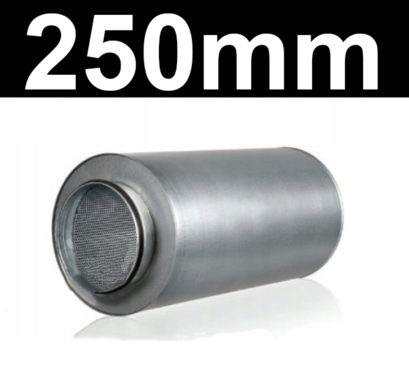 Okrúhly akustický tlmič vetrania 250 mm / 600 mm