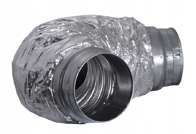 Pružný tlmič hluku 100 mm, izolácia 25 mm / 0,6 m