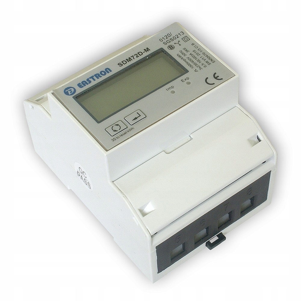 Trojfázový energetický meter Eastron SDM72D-M Modbus