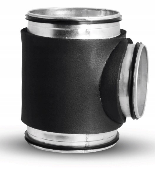 T-kus 125/100 mm, kaučuková izolácia 19 mm