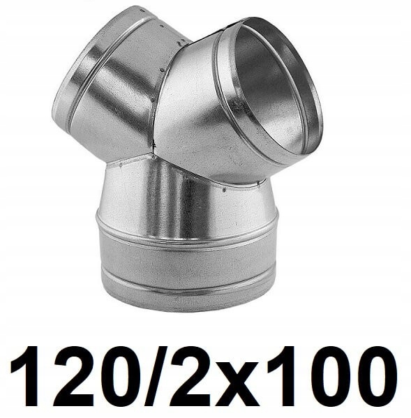 Redukčné T-kus 120 / 2 × 100 [mm]