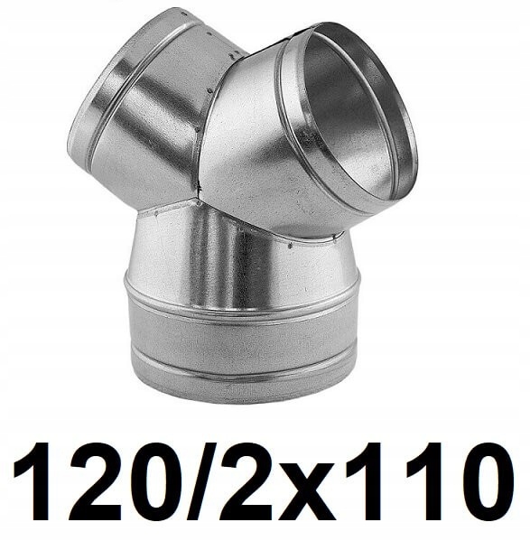Redukčné T-kus 120 / 2 × 110 [mm]
