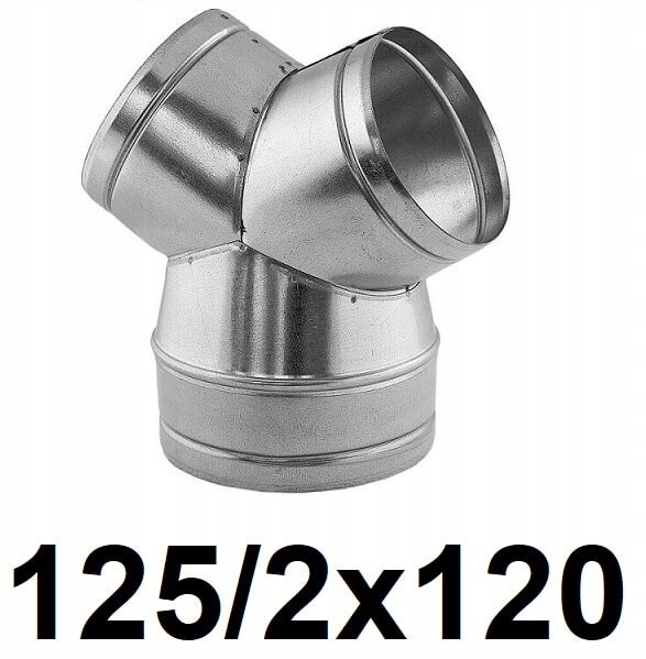 Redukčné T-kus 125 / 2 × 120 [mm]