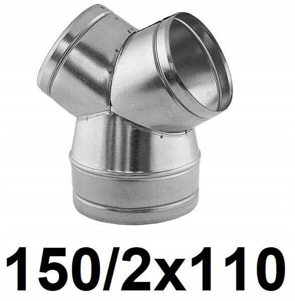 Redukčné T-kus 150 / 2 × 110 [mm]