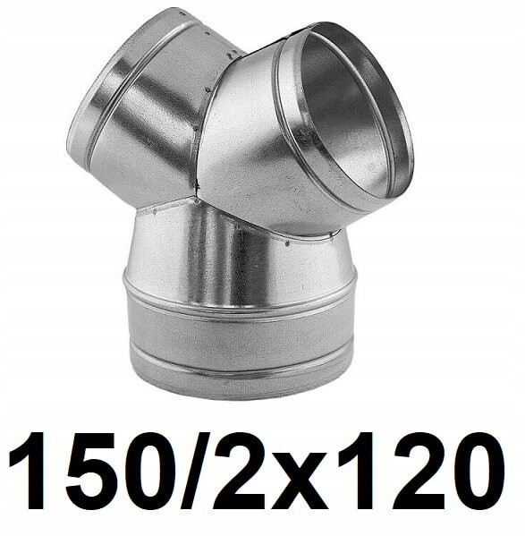 Redukčné T-kus 150 / 2 × 120 [mm]