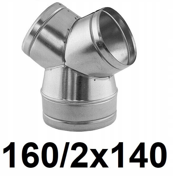 Redukčné T-kus 160 / 2 × 140 [mm]