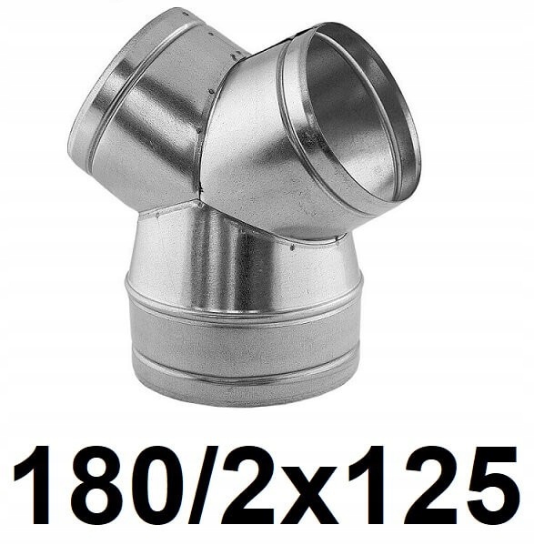 Redukčné T-kus 180 / 2 × 125 [mm]